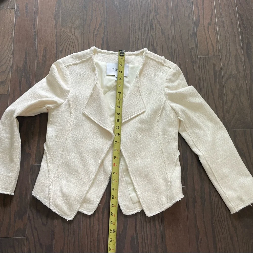DEREK LAM 10 CROSBY COTTON BLEND CROPPED JACKET SIZE 6